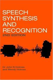 Speech synthesis and recognition