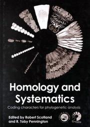 Homology and systematics : coding characters for phylogenetic analysis