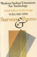 Cover of: Modern Indian Literature, An Anthology, Volume 1 Surveys and Poems