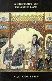 A History of Islamic Law (Islamic Surveys) by Noel J. Coulson