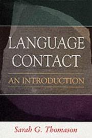 Language contact by Sarah Grey Thomason