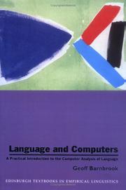 Language and computers : a practical introduction to the computer analysis of language
