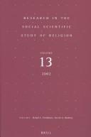 Cover of: Research in the Social Scientific Study of Religion by 