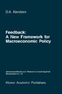 Cover of: Feedback: a new framework for macroeconomic policy