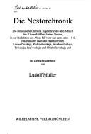 Cover of: Handbuch zur Nestorchronik