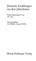 Cover of: Deutsche Erzählungen aus drei Jahrzehnten: deutschsprachige Prosa seit 1945