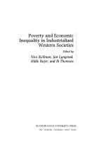 Poverty and economic inequality in industrialized Western societies