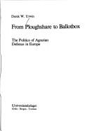 From ploughshare to ballotbox : the politics of agrarian defence in Europe