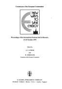 New ways to save energy : proceedings of the international seminar held in Brussels, 23-25 October 1979