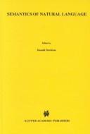 Cover of: Semantics of natural language