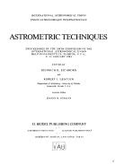 Cover of: Astrometric Techniques (International Astronomical Union Symposia)