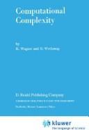 Computational complexity by K. Wagner, G. Wechsung