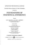 Cover of: Foundations of statistical inference |