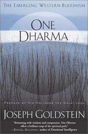 Cover of: One Dharma: The Emerging Western Buddhism
