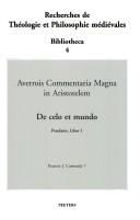 Cover of: Recherches De Theologie Et Philosophie Medievales: Bibliotheca 4.1.1