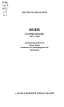 Cover of: Briefe: in zwei Bände, 1907-1940
