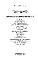 Cover of: Duitsers!?: Ervaringen en verwachtingen van Mies Bouhuys, Willem Brakman, Lene Dresen-Coenders