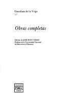 Obras completas by Vega, Garcilaso de la