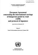 European agreement concerning the international carriage of dangerous goods by road (ADR) and protocol of signature : done at Geneva on 30 September 1957