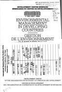 Environmental management in developing countries