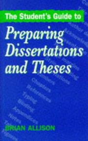 Preparing dissertations and theses