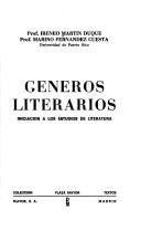 Cover of: Generos Literarios - Iniciacion a Los Estudios Literarios - Metodo Y Practica by 