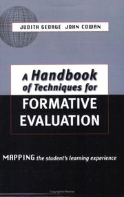 A handbook of techniques for formative evaluation : mapping the student's learning experience