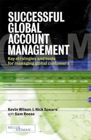 Cover of: Successful global account management: key strategies and tools for managing global customers