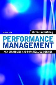 Cover of: Performance management by Michael Armstrong
