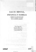 Cover of: Salud mental, infancia y familia by Pilar Dughi M. ... [et al.].