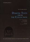 Demotic texts from the collection by Carsten Niebuhr Institut.