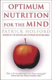 Cover of: Optimum Nutrition for the Mind by Patrick Holford