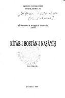 Cover of: Kitāb-ı bostān-ı naṣāyiḥ