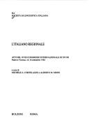 Cover of: L' italiano regionale by Società di linguistica italiana. Congresso internazionale di studi.