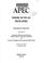 Cover of: APEC: Where do we go from here? 