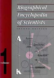 Cover of: Biographical encyclopedia of scientists by John Daintith ... [et al.].