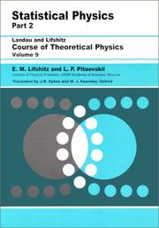 Cover of: Statistical Physics, Part 2 by E M Lifshitz, L P Pitaevskii