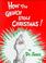 Cover of: How the Grinch Stole Christmas