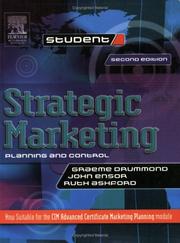 Strategic marketing : planning and control