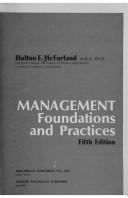 Cover of: Management Foundations and Practices
