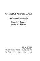 Cover of: Attitudes and behaviour: an annotated bibliography