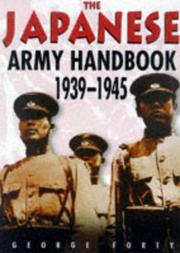 Cover of: Japanese Army handbook, 1939-1945