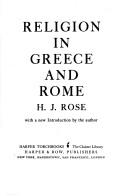 Cover of: Religion in Greece and Rome