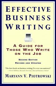 Cover of: Effective Business Writing