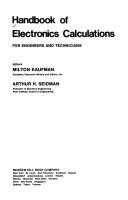 Cover of: Handbook of Electronics Calculations by Milton Kaufman, Arthur H. Seidman
