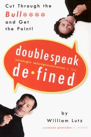 Cover of: Doublespeak defined: cut through the bull**** and get to the point