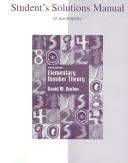 Cover of: Student's Solutions Manual to accompany Elementary Number Theory