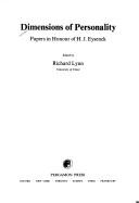 Cover of: Dimensions of personality: papers in honour of H.J. Eysenck