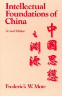 Cover of: Intellectual foundations of China =: [Chung-kuo ssu hsiang chih yüan yüan]