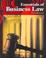 Cover of: Essentials of business law